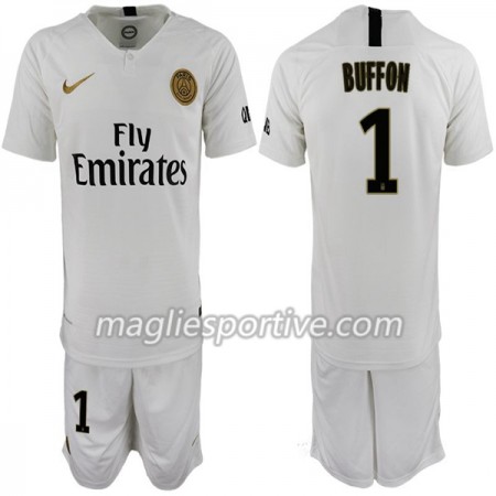 Completo Calcio Paris Saint Germain Buffon 1 Bambino Divisa Trasferta 2018/2019